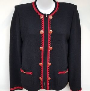 Authentic St. John knitted sweater cardigan